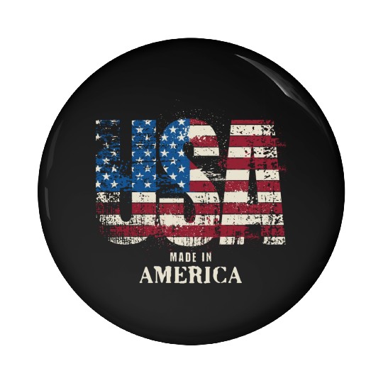 USA Made in America Pin Buttons