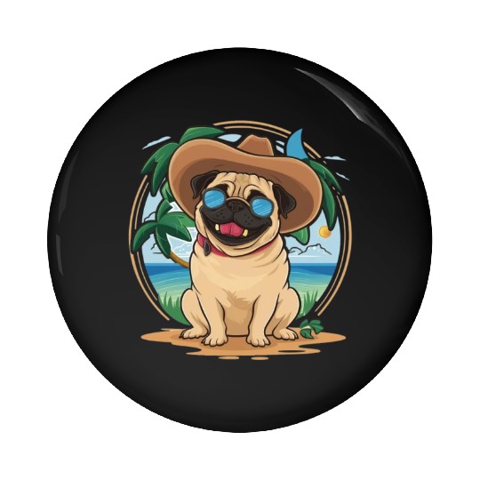 dog SUMMER Pin Buttons