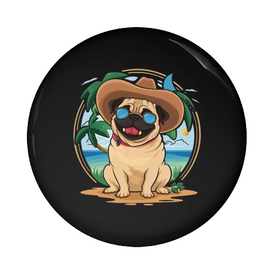 dog SUMMER Pin Buttons