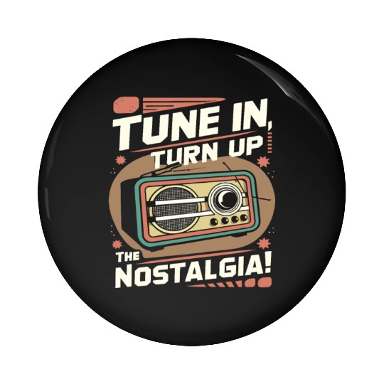 Tune In, Turn Up the Nostalgia with Vintage Radio Pin Buttons