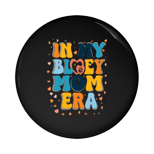 Women in My Mom Era Mama Dog Paw Funny Letter Pin Buttons