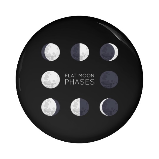 Cool Full Moon - Solar Eclipse, Moon Phases Total Pin Buttons