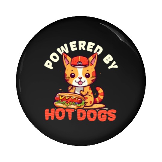 Hot Dog By Hot Dog Pin Buttons