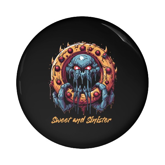 Sweet & Sinister Octopus Donut Pin Buttons