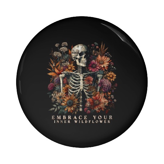 Cottagecore Embrace Your Inner Wildflower Pin Buttons