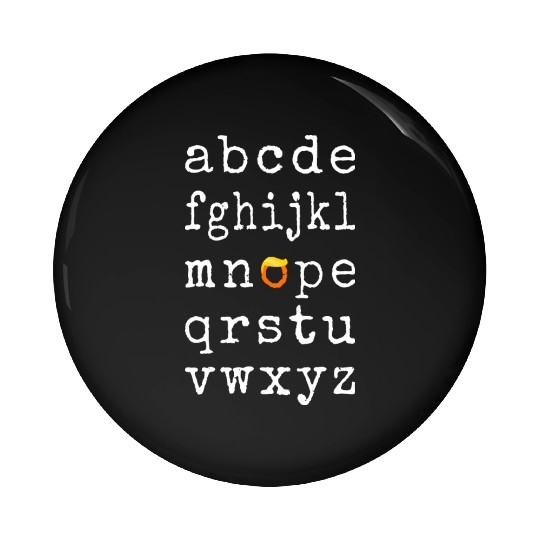 Anti-Trump Alphabet - Nope V Pin Buttons