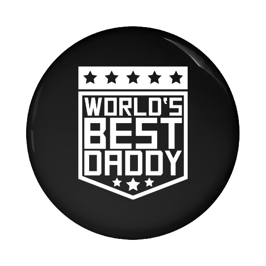 The Best Dad Ever Coolest Daddy in the World Love Pin Buttons