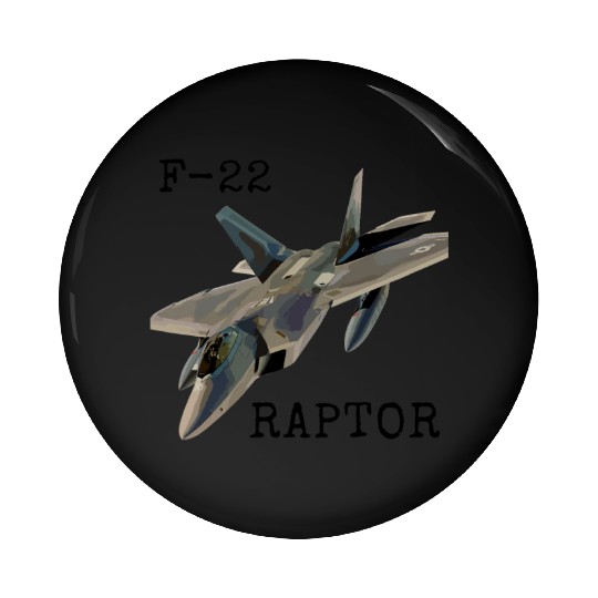Air Force F-22 Raptor Fighter Jet Military Pilot Pin Buttons