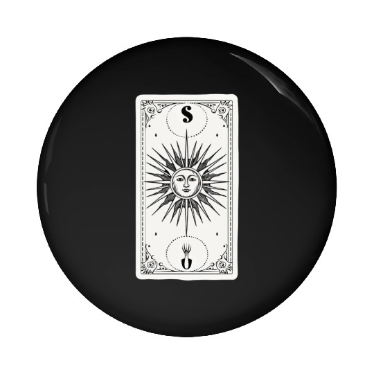 The Sun Tarot Card Reader Astrology Occult Pin Buttons