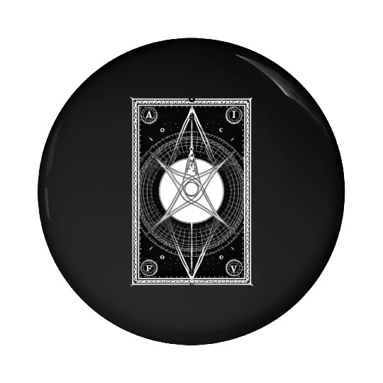 Tarot Card Reader Astrology Occult Mystical Pin Buttons