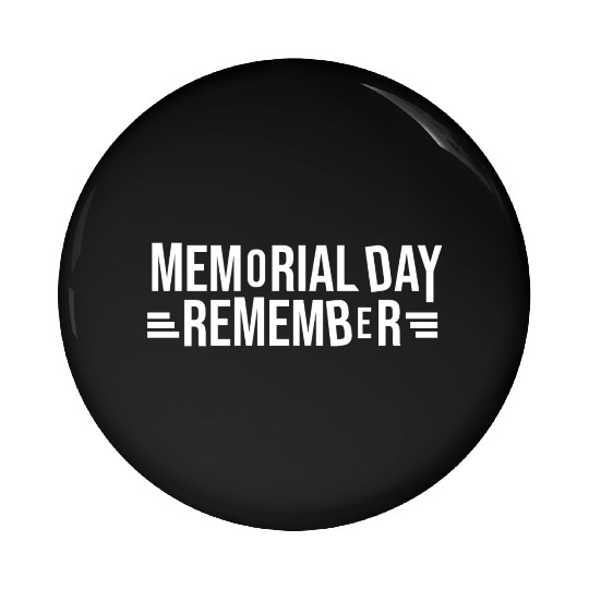 Memorial Day Commemorative Design Pin Buttons