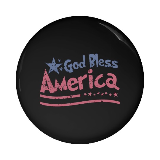 God Bless America Lovers Independence Pin Buttons