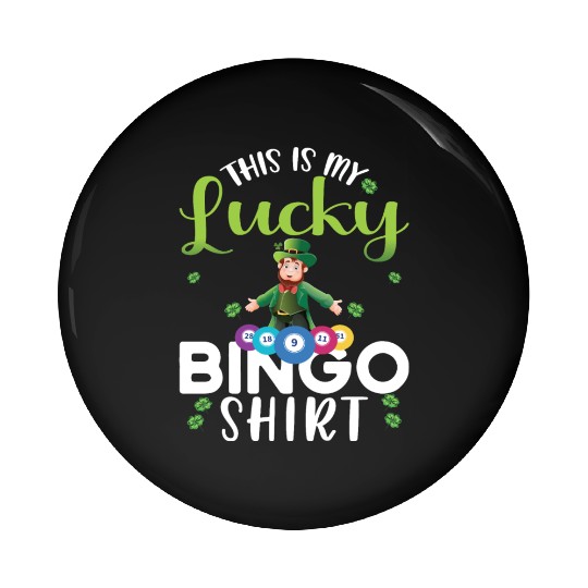 Funny Bingo Player St Patricks Day Pin Buttons