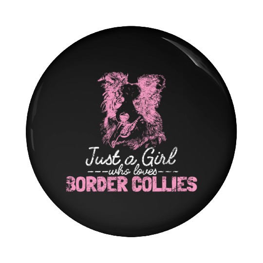 Unique Border Collie Design For Dog Lovers Pin Buttons