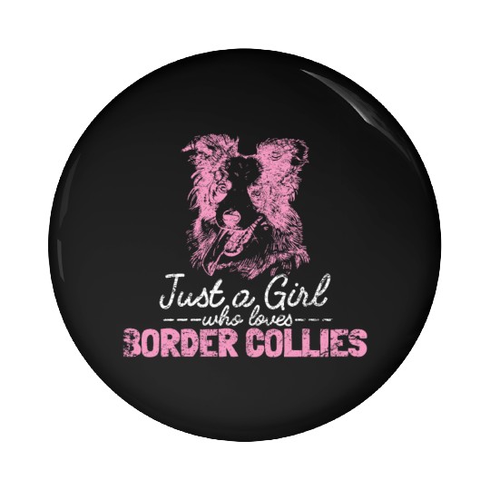 Unique Border Collie Design For Dog Lovers Pin Buttons