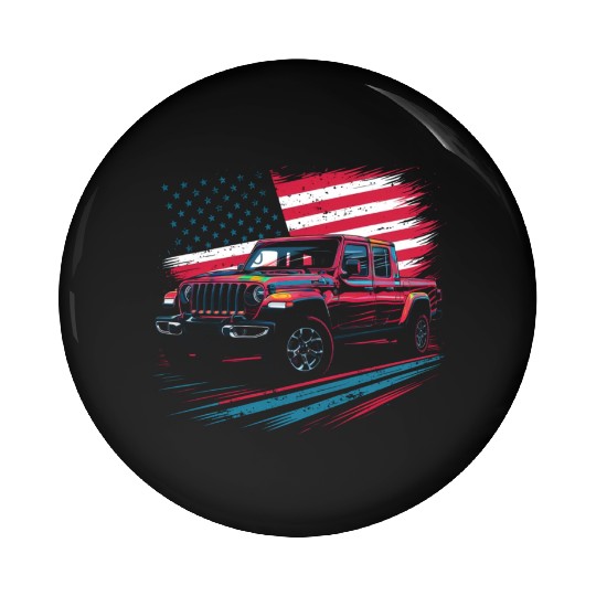 Jeep Gladiator JT US Flag Pin Buttons