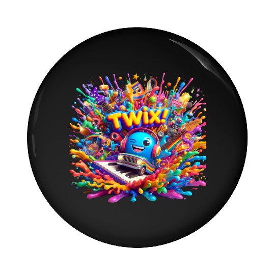 Stellar Rhapsody: Ethereal Riffs and Hues - TwiX! Pin Buttons