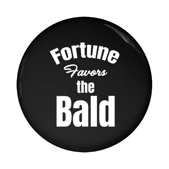 Fortune Favors The Bald Bearded Hairstylist Pin Buttons