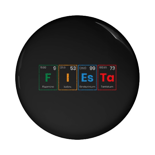 Fiesta Science Teacher Student Periodic Table Pin Buttons