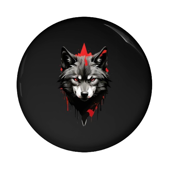 Three Wolf Moon Pin Buttons