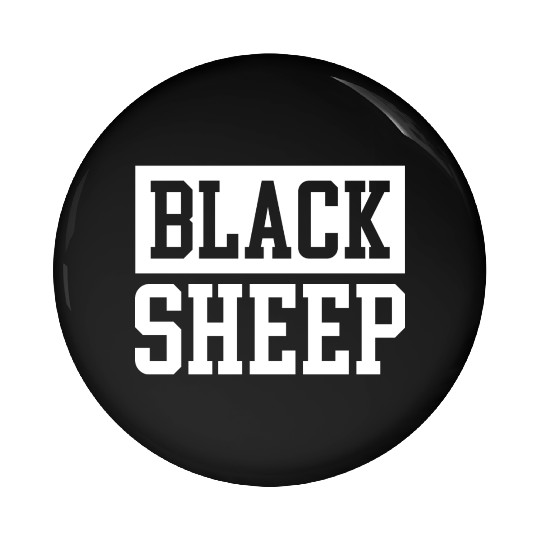 Black Sheep Pin Buttons