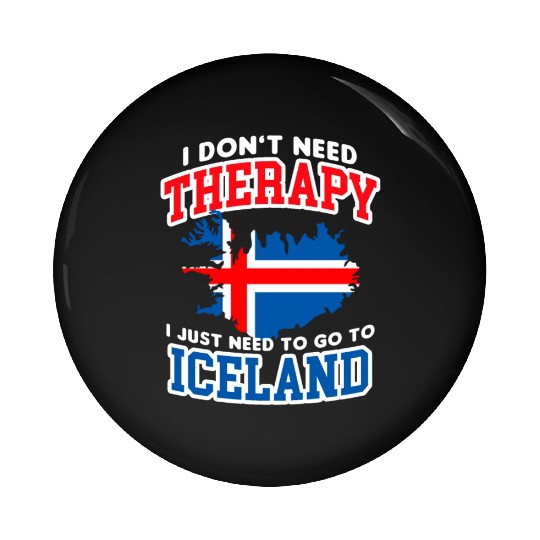 Iceland Flag Embrace The Northern Lights Design Pin Buttons