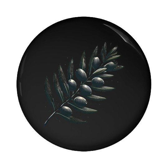 An olive Branch Pin Buttons