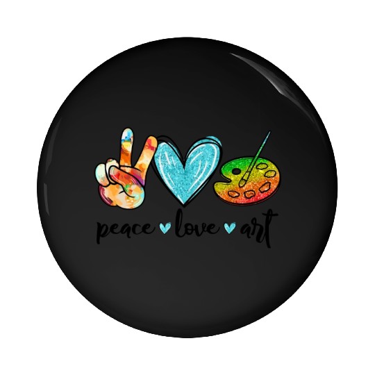 Painting Palette Funny Art Teacher Pin Buttons