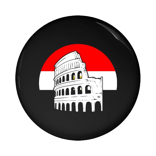 Rome Colosseum Sunset Event Coordinator Pin Buttons