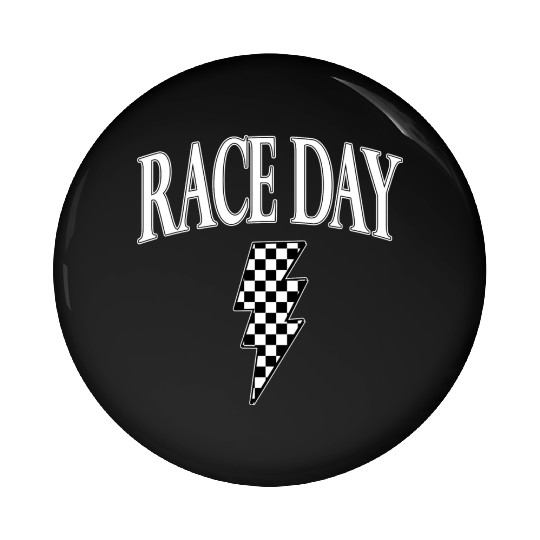 Race Day Checkered Pin Buttons