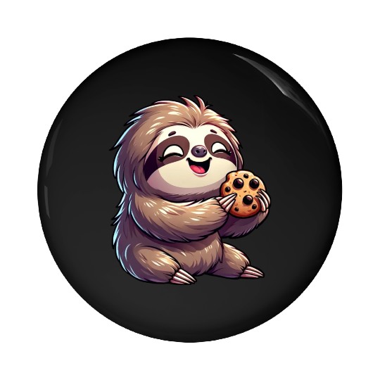 Sloth Sweet Cookie Biscuit Delight Pin Buttons