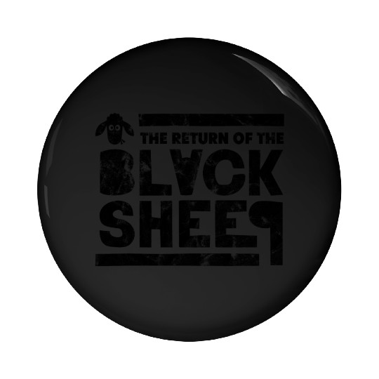 Black Sheep Pin Buttons