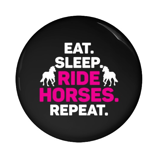 Equestrian Love Horse Racing Horse Farm Design Pin Buttons