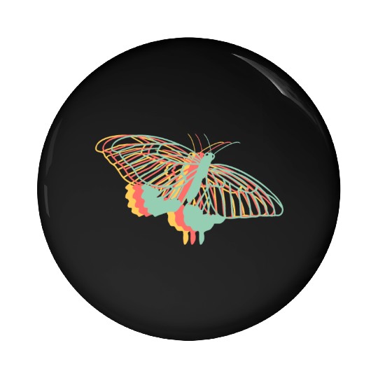 Explore Butterfly Geometric Cute Artistry Pin Buttons