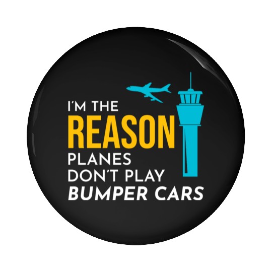 Air Traffic Controller ATC Aviation Humor Airplane Pin Buttons