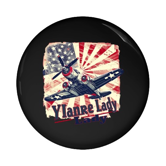 Yankee Lady Pin Buttons
