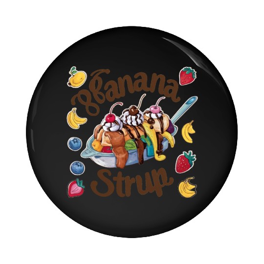 banana split-Delicious sweet Pin Buttons