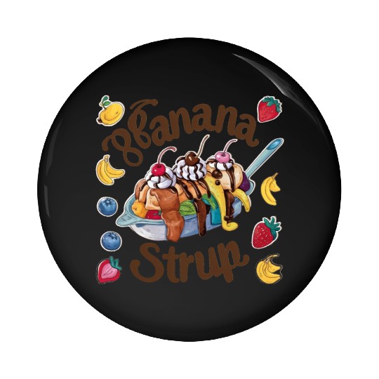 banana split-Delicious sweet Pin Buttons