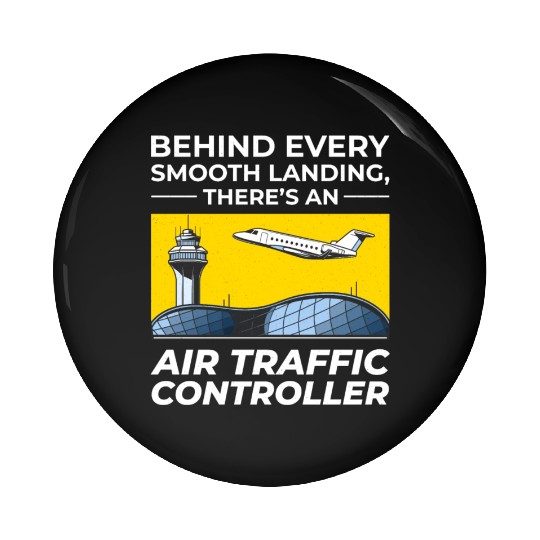 Air Traffic Controller ATC Aviation Humor Airplane Pin Buttons