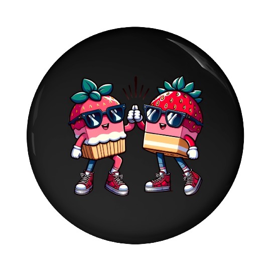Berry Best Friends Pin Buttons