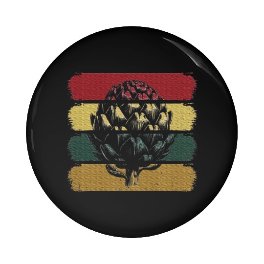 Artichoke Vegetable Lover Vegan Style Pin Buttons