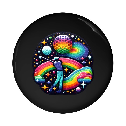 Galactic Golf Course Fairway Golfing In The Stars Pin Buttons