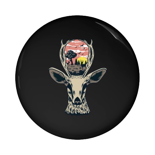 deer forest Pin Buttons