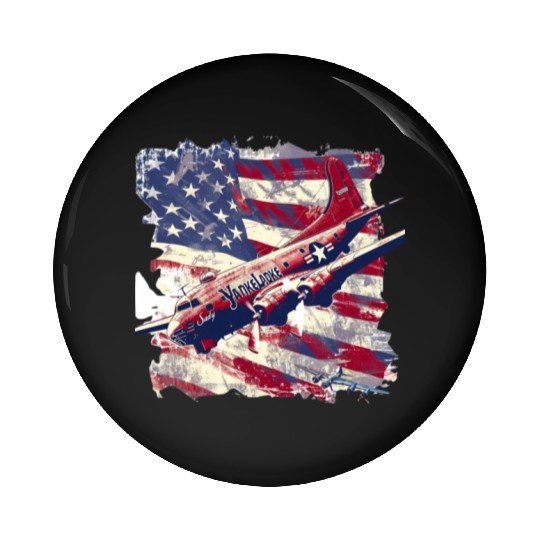 yankee, lady, world war 2 Pin Buttons