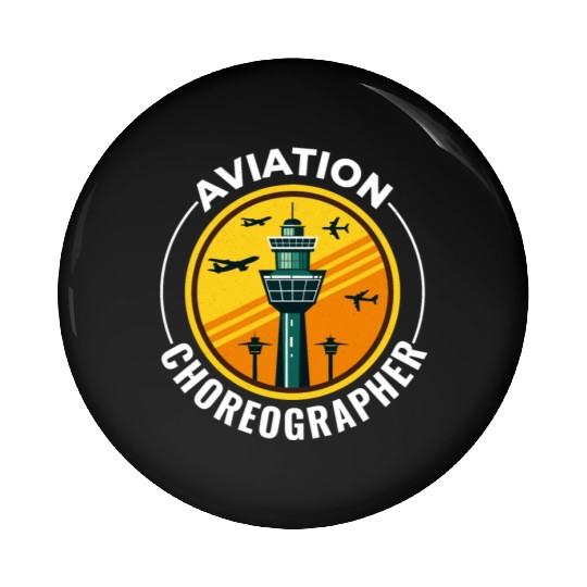 Air Traffic Controller ATC Aviation Humor Airplane Pin Buttons
