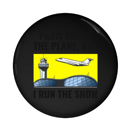Air Traffic Controller ATC Aviation Humor Airplane Pin Buttons