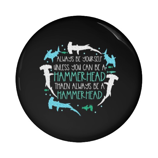 Hammerhead Underwater Ocean Hammerhead Shark Lover Pin Buttons
