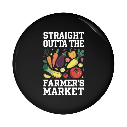 Farmers Market Farmer Agriculture Farming Food Pin Buttons