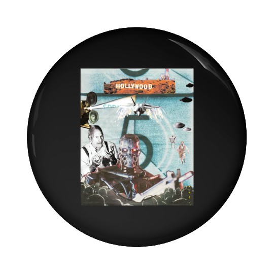 lights camera hollywood Pin Buttons