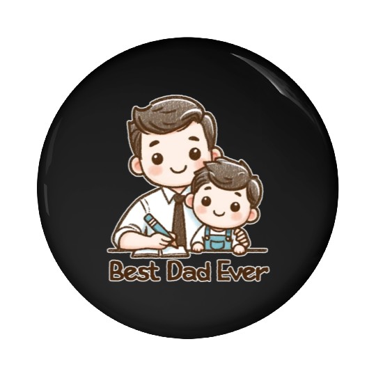 Best Dad Ever Pin Buttons